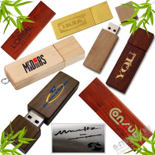 Флешка дерево под нанесение логотипа USB Flash Drive wood usb накопители