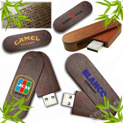 USB Flash Drive под логотип usb флеш карты деревянные с символикой