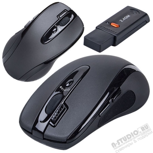 Мышь беспроводная черная mouse компьютерная usb мышь