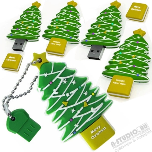 Флешка «Елка» USB Flash Drive оптом новогодние флешки 2011