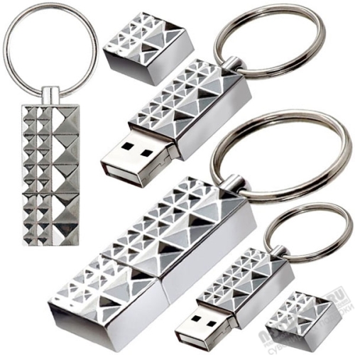 Металлическая флешка под логотип  usb flash drive металл usb память серебро оптом