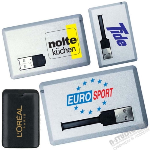 Usb флеш карты кредитки под логотип USB флэшка кредитка опт