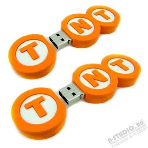 Флэшка логотип ТНТ оптом usb флеш карты из pvc с логотипом пвх