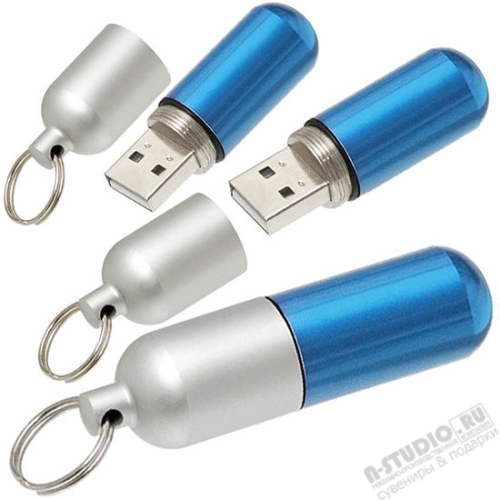 Флешка капсула брелок usb flash drive металлические флешки-брелоки