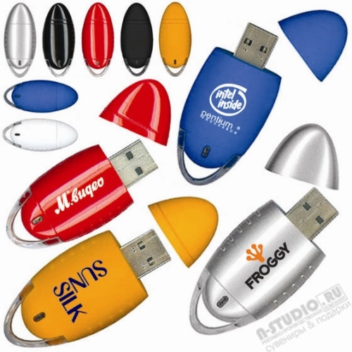 Флешки овальные под нанесение логотипа promo usb флеш оптом