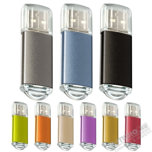 Флэшки металл синий usb flash диски красный usb flash drive серебро