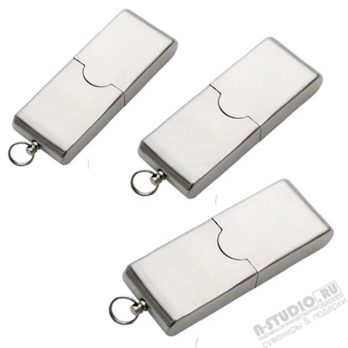 Флешки стальные оптом usb flash drive сувенирные флэшки серебро