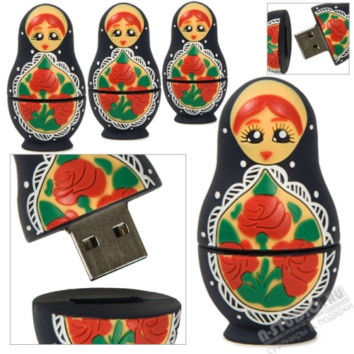 Флешки матрешки под нанесение логотипа USB Flash Drive матрешки