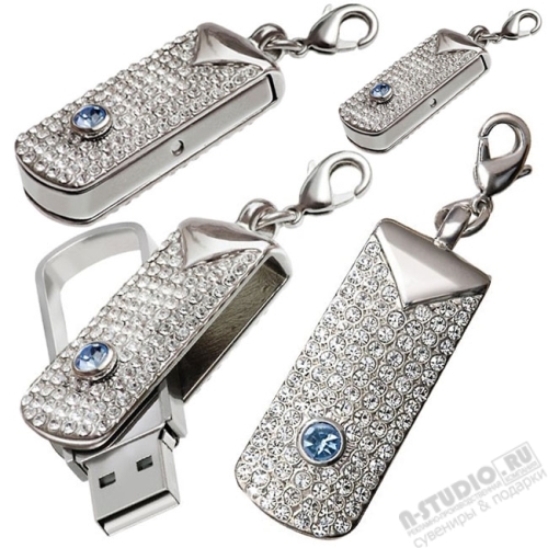 Ювелирные флешки серебро под гравировку флэш карты Luxury usb