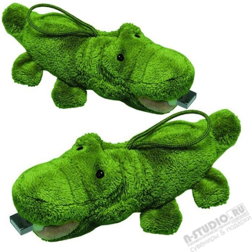 Usb флешки «Крокодил» мягкие игрушки под нанесение логотипа