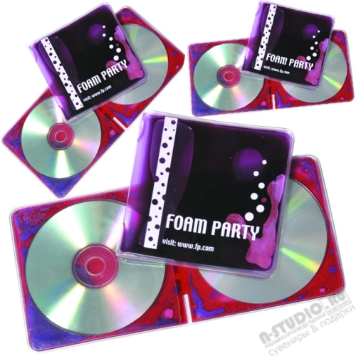 Подарочные аква футляры для CD дисков 24шт. DVD холдеры