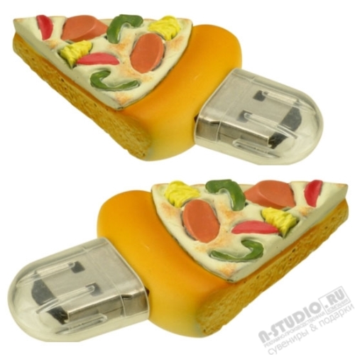 Кулинарные флешки «Пицца» вкусные usb под нанесение символики