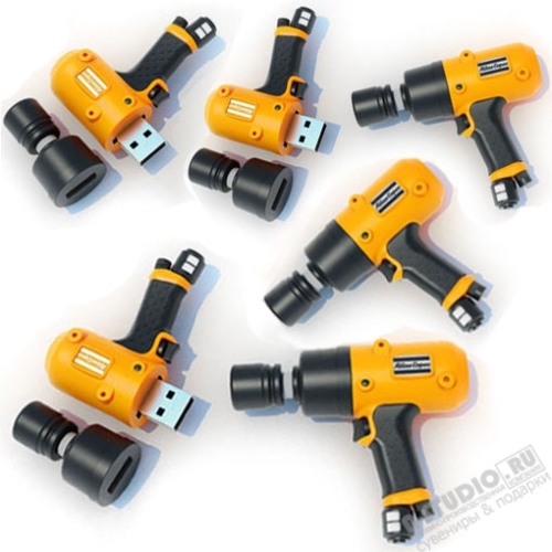 Флешка «Дрель» pvc usb флэш строительные инструменты оптом