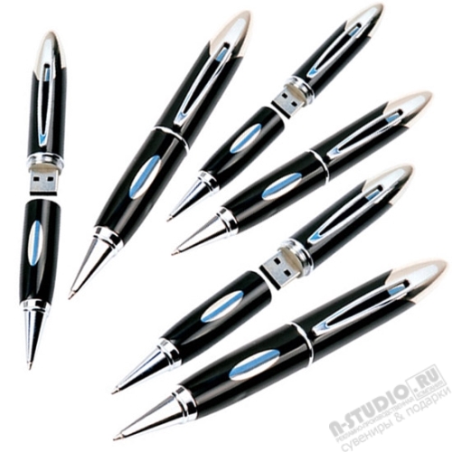 USB ручки флешки со вставками металлические авто ручки flash pen