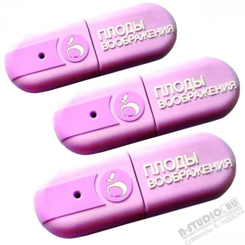 Розовые флешки с логотипом pvc овальные пвх usb флэш карты