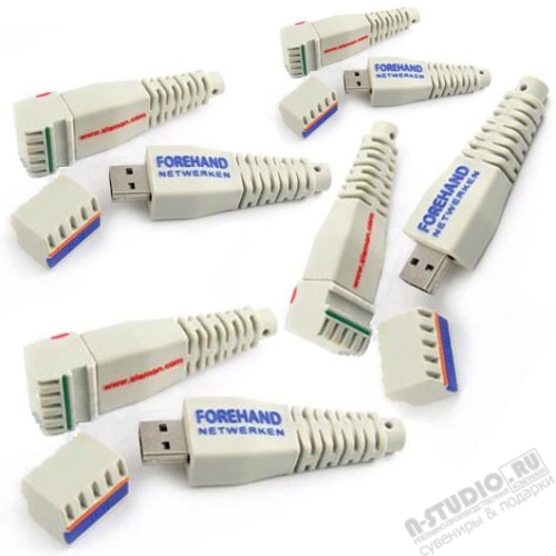PVC флешки пвх «Переходник» с нанесением логотипа usb flash карты