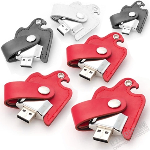 Красные флешки кожаные оптом usb флэш накопители птица red