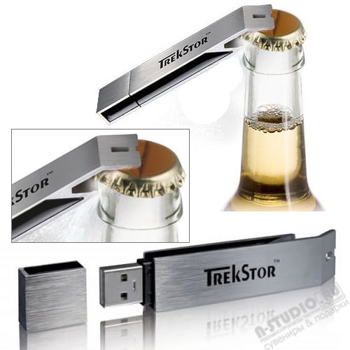 Металлические флешки с открывалкой usb флэш накопители