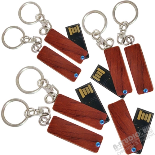 Мини флэшки брелоки деревянные оптом под гравировку usb флеш