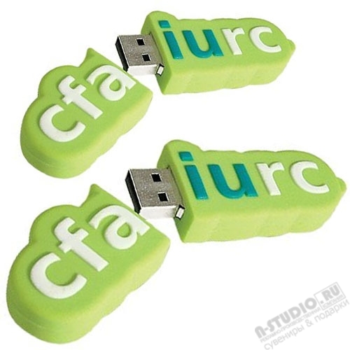 Флэшки pvc в форме огурца usb флеш пвх под нанесение символики