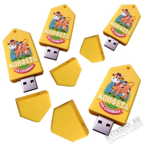 Кондитерские флешки «Конфеты» кулинарные флэш карты pvc промо