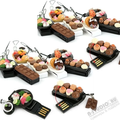Флешки шоколадные usb оптом кондитерские сладкие флэшки вкусные