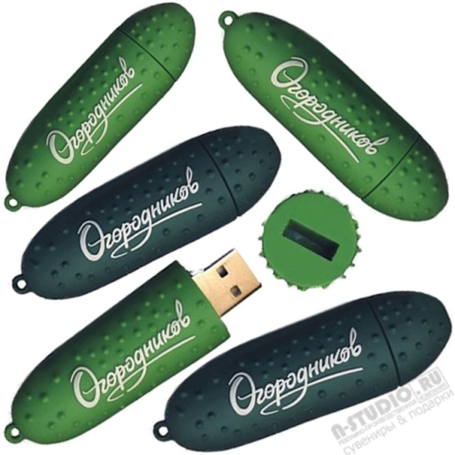 Флешки «Огурцы» под логотип оптом овощные usb флэш карты