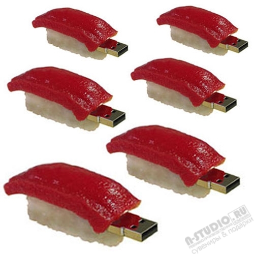Флешки Sushi съедобные суши флэш карты под фирменную символику