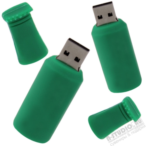 Usb флеш карты «Бутылка пива» оптом рекламные usb флэш диски