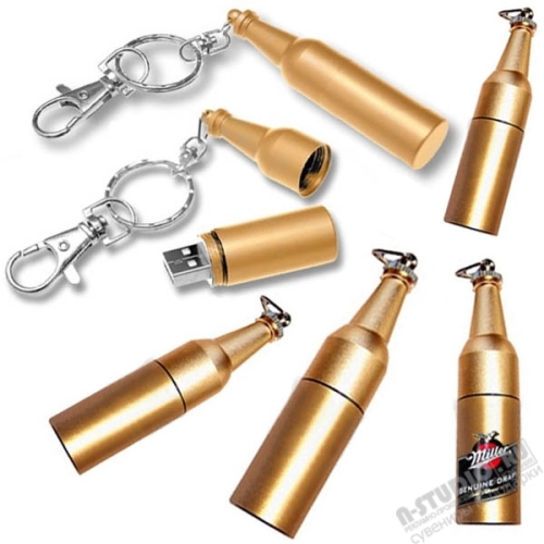 Флэшки Бутылка сувенирные флеш карты цены usb flash drive оптом