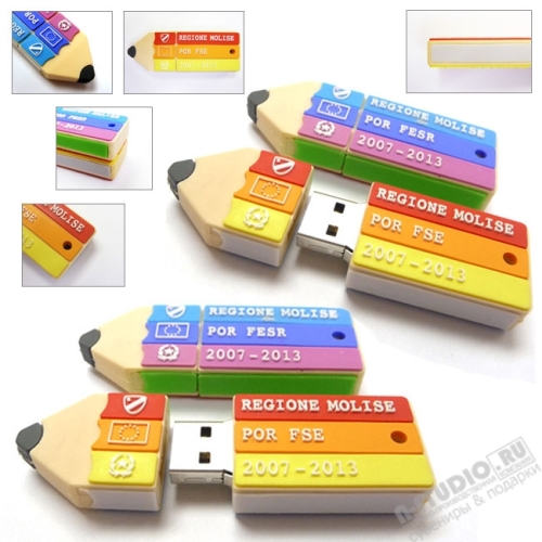Оригинальные флэшки «Карандаш» пвх usb flash накопители оптом