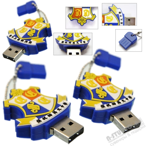 Флешки «Символ Колледжа» рекламные флэш карты pvc flash сollege