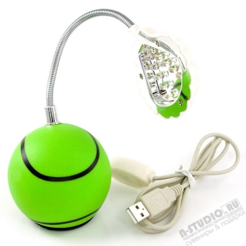 Usb лампа «Теннисный мяч» рекламные usb лампы салатовые под нанесение