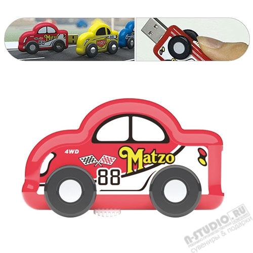 Красные флешки «Легковой автомобиль» авто usb флэш карты