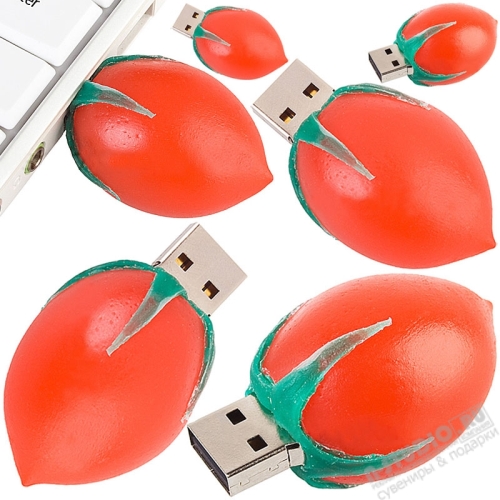 Флэшки «Помидор» usb flash tomato овощные usb флеш  карты оптом