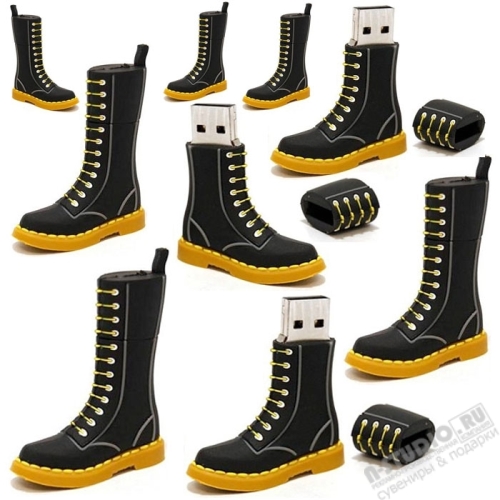 Флэшки «Ботинок» usb flash Boots pvc usb флэш карты обувь