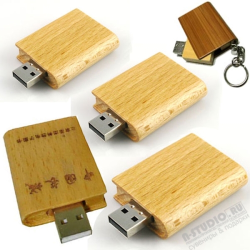 Флешки деревянные в форме книги дерево usb флэш карты с логотипом
