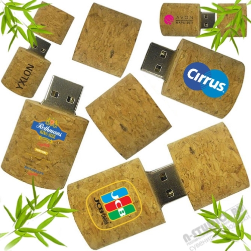 Флешки из пробки под логотип usb cork usb флэш карты пробковые