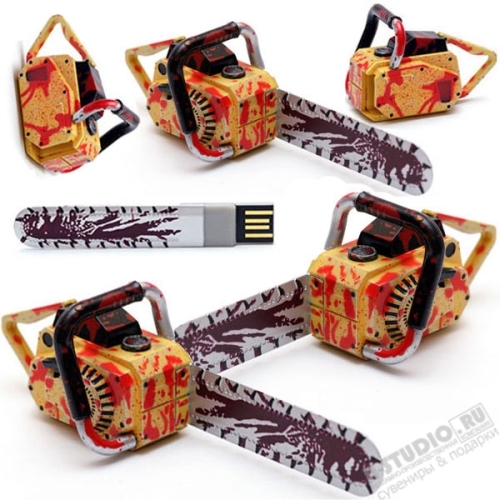 Флешки «Бензопила» оригинальные usb накопители для строительной компании