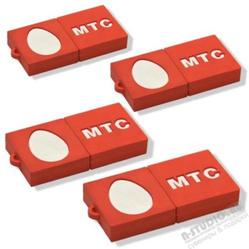 Оригинальные флэшки 2D логотип «МТС» корпоративные usb флэш карты
