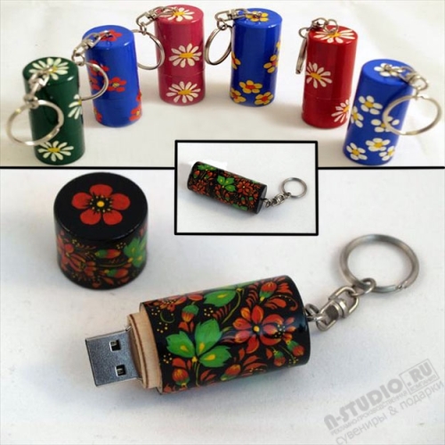 Расписные флэшки с Русскими узорами флешки с узорами хохлома usb флеш накопители