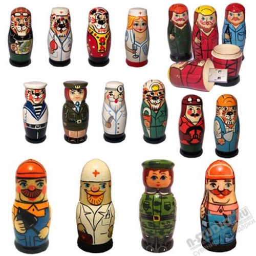 Профессиональные флэшки матрешки специализированные usb флеш накопители матрешки