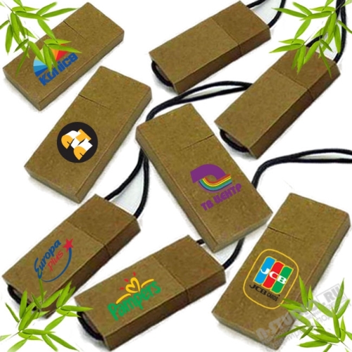 Флешки из бумаги на шнурке экологические usb флеш накопители памяти
