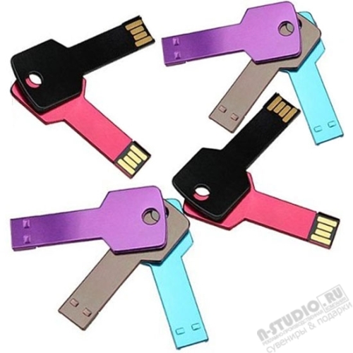 Флэшки брелки «Ключ» металлические usb флеш карты ключи брелоки