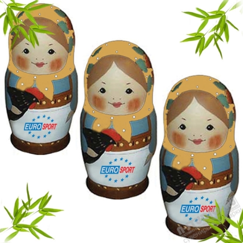 Флешки матрешки с фирменной символикой подарочные usb диски матрешка 