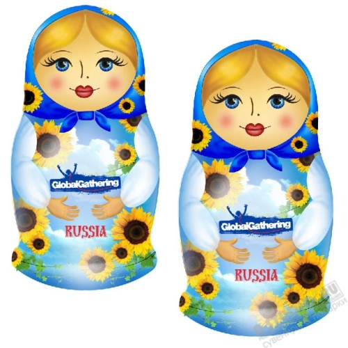 Usb флеш карты матрешки с логотипом флешка матрешка с символикой 