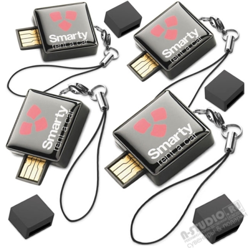 Квадратные флешки мини с полноцветным нанесением символики usb флеш диски mini