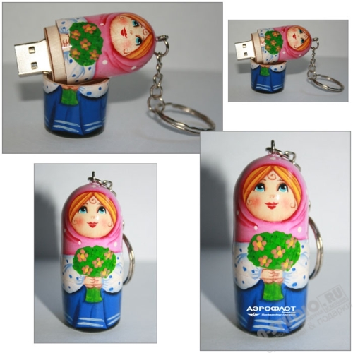Русские флэшки матрешки под логотип usb флэш карты матрешки оптом