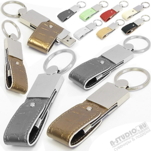 Сувенирные флэшки рифленые кожаные usb флэш карты под логотип