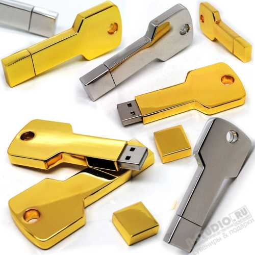 Usb флеш карты «Ключи» металлические флешки с логотипом оптом